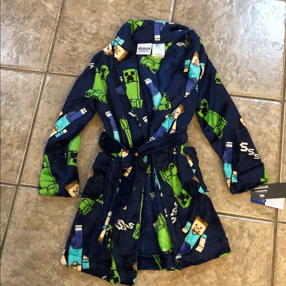 Minecraft Boys Robe Size 4-5 - Picture 4 of 4